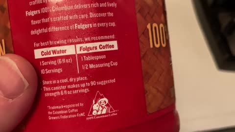 Folgers 100% Colombian Coffee