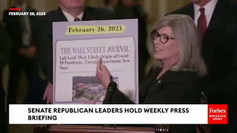 JUST IN- Senate GOP Leaders Hold Press Briefing After Lab-Leak Report, East Palestine Disaster
