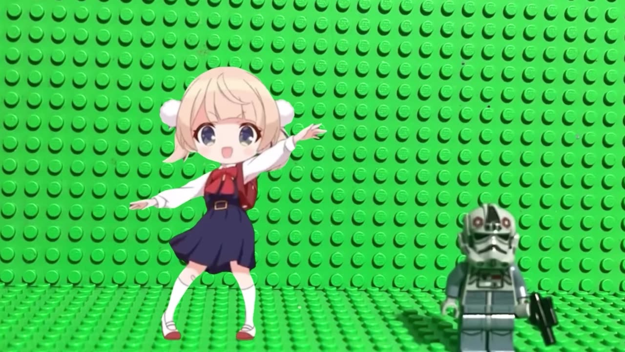 How a lego stormtrooper deals with dancing anime girls