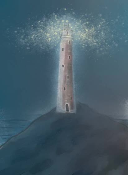 I'm painting a lighthouse