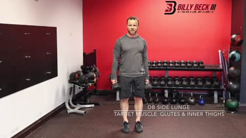 DB Side Lunge