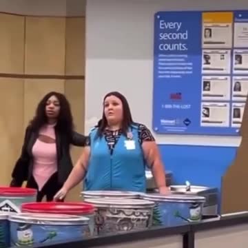 DERANGED Woman Takes A Hostage In A Walmart