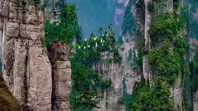 In Zhangjiajie, China, I would like to call it uncanny workmanship.