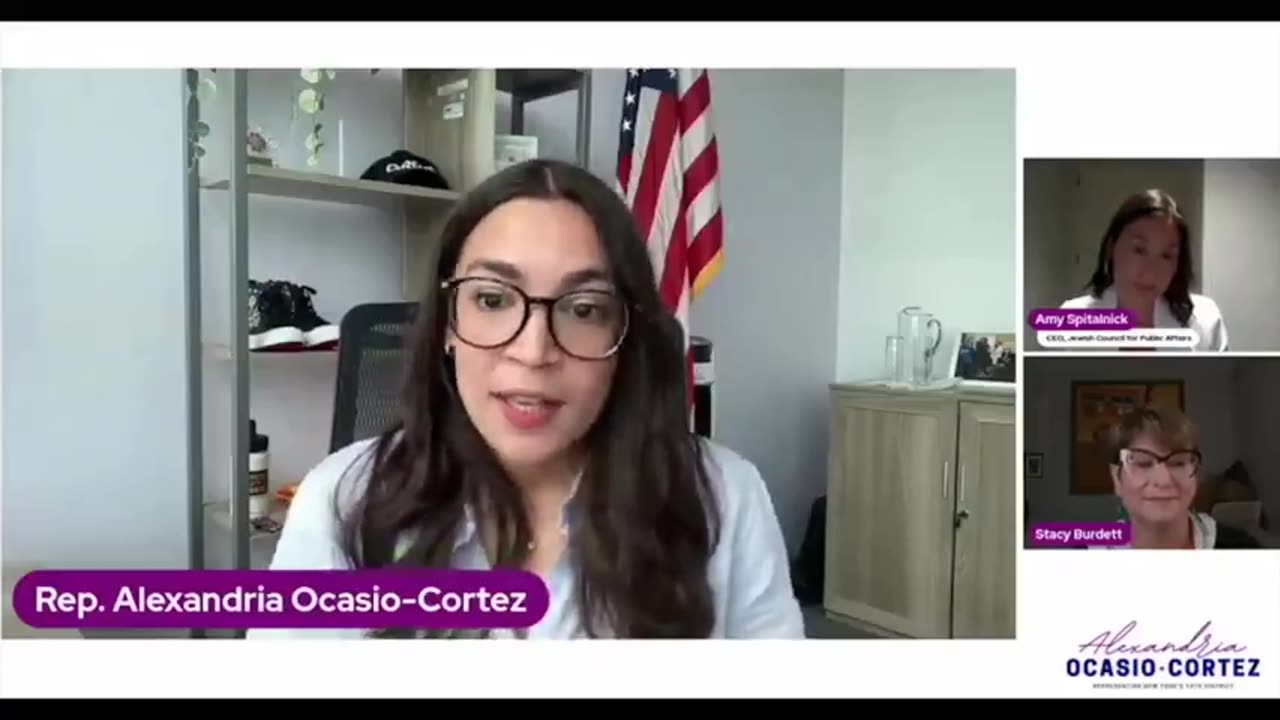 AOC talks dangerous rise of antisemitism with her jewish handler, former ADL employee Amy Spitalnick