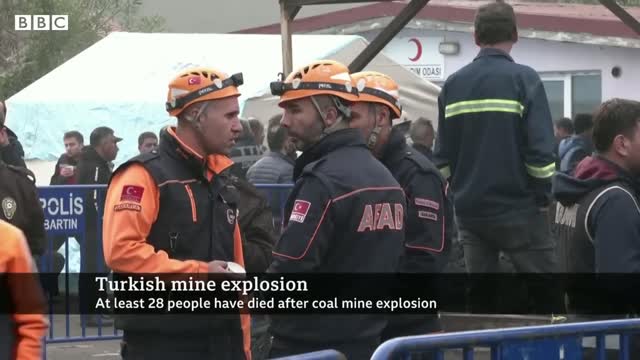 Turkey mine explosion kills 40 and leaves many more trapped - BBC News