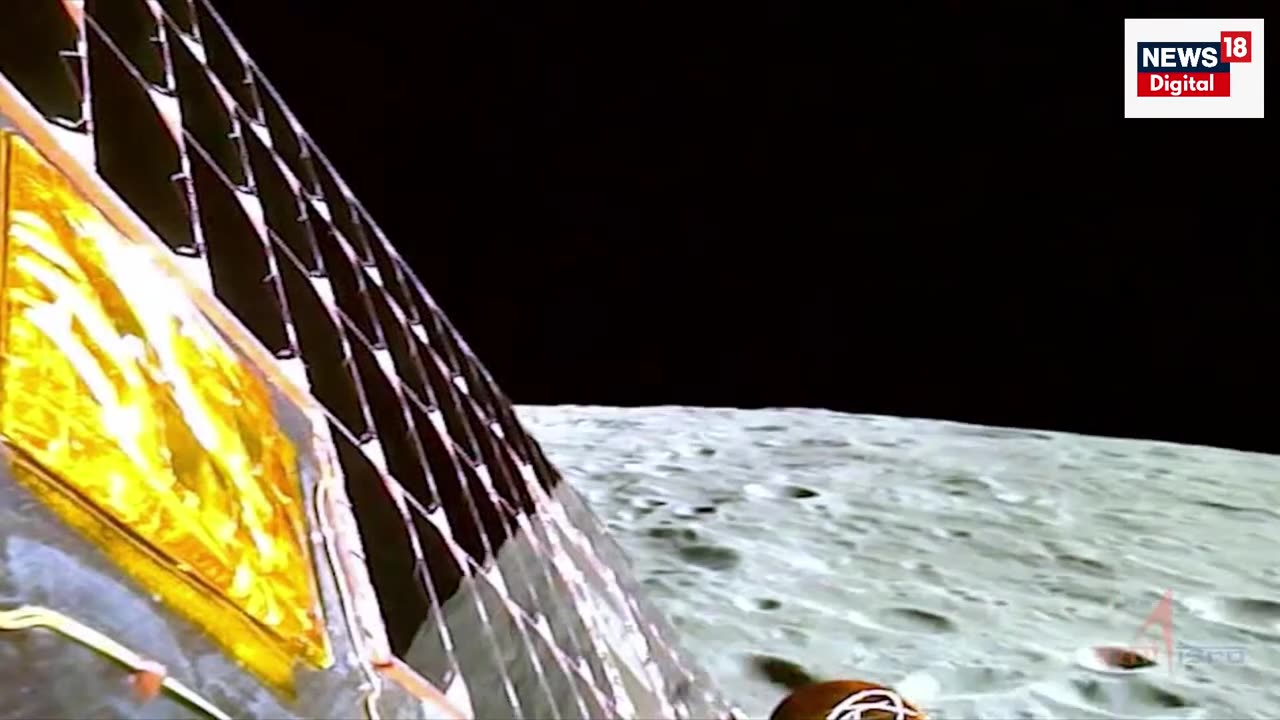 Full view of Chandrayaan-3 landing on Moon