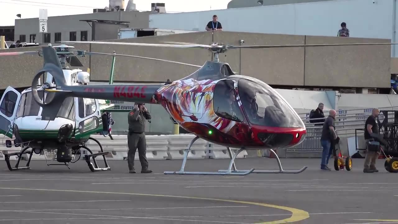 Helicopters Departure at HAI Heli-Expo 2024 Anaheim Cali