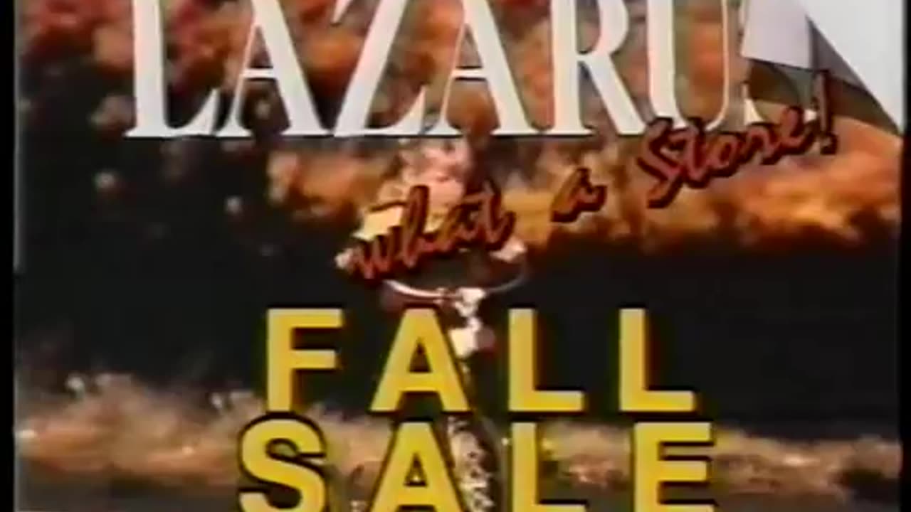 September 1989 - Fall Sale at Lazarus Department Stores