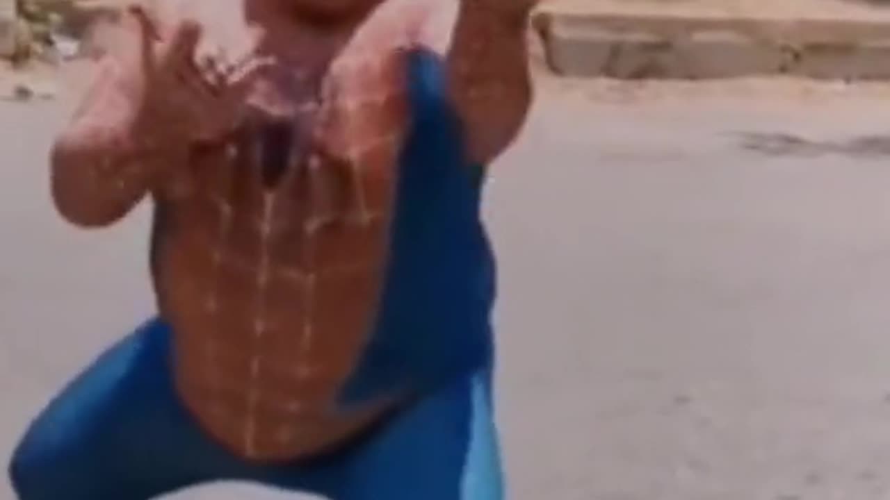 Funny spiderman prank