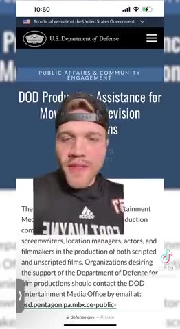 The Pentagon has been funding films in Hollywood for 100 years…