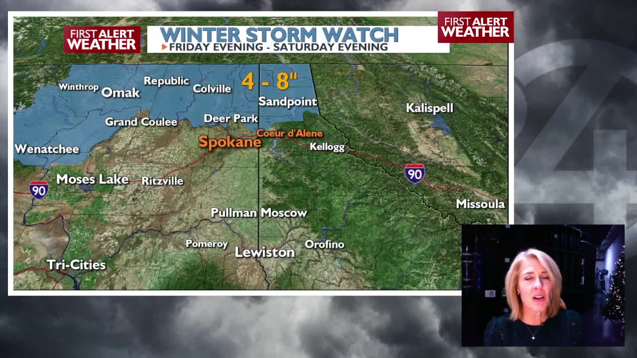 Snow will taper off over night, but there's another round on the way - Kris