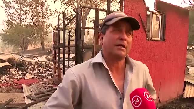 'It happened in two, three minutes' -Wildfires rage in Chile