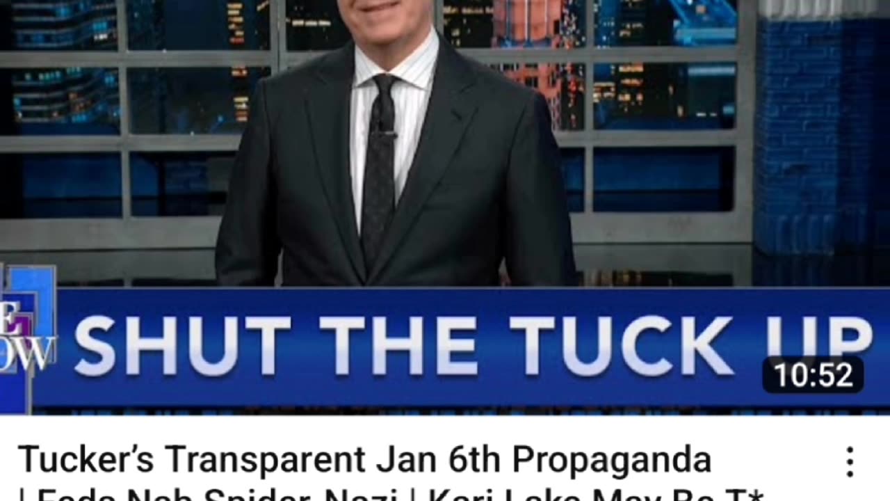 My response to Stephen Colbert attacking Tucker Carlson!