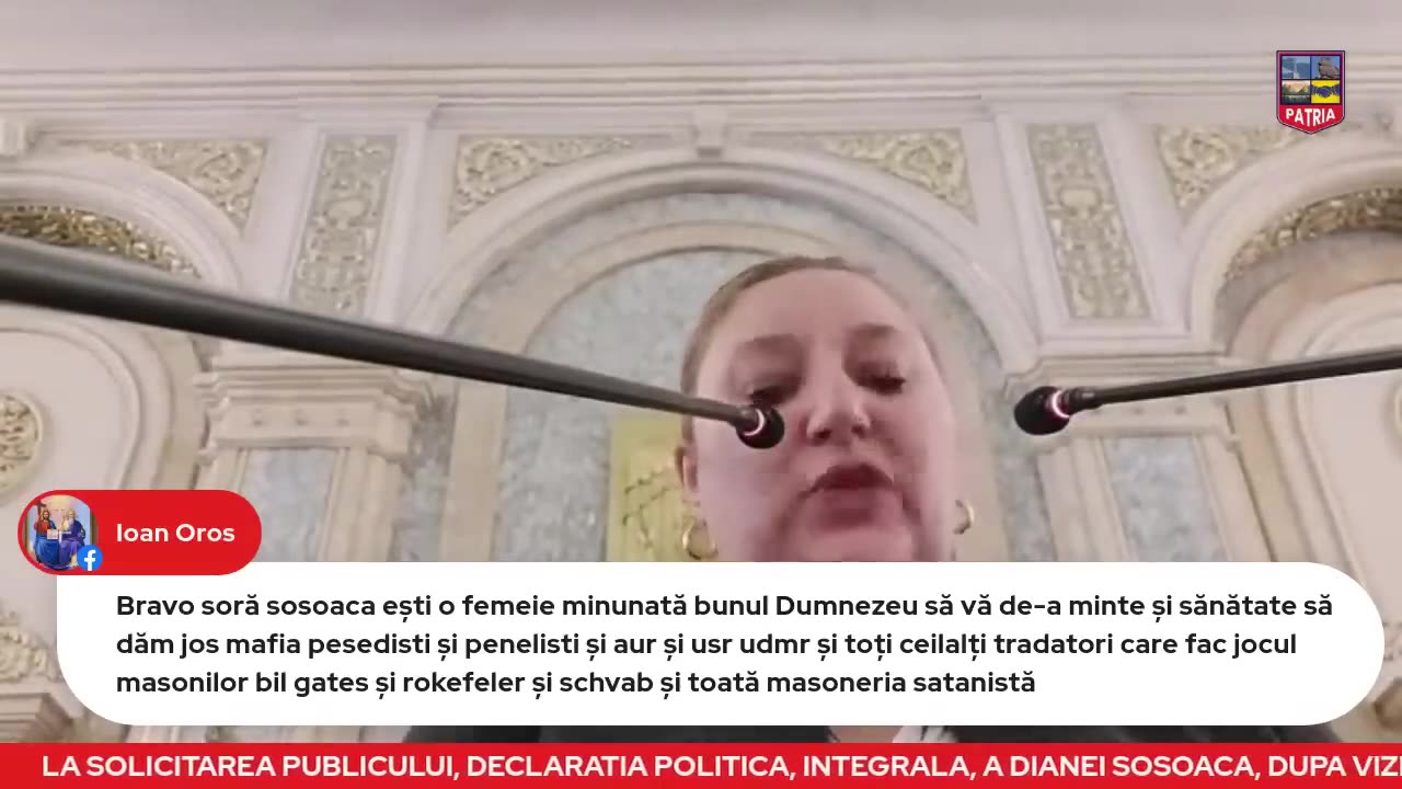 LA SOLICITAREA PUBLICULUI, DECLARAȚIA POLITICĂ INTEGRALĂ A DIANEI ȘOȘOACĂ DUPĂ VIZITA LUI ZELE!