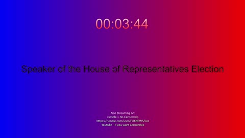 Live - Speaker of the House Election