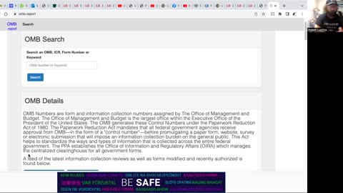 What is an OMB number?