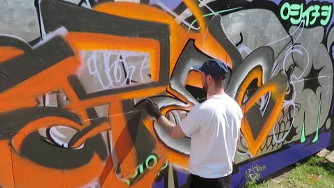 Painting at Liverpool's Zap Graffiti Arts