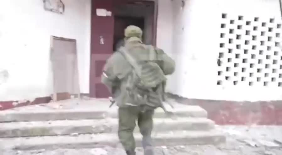 Russian army is looking for nazis. They check apartments for nazis