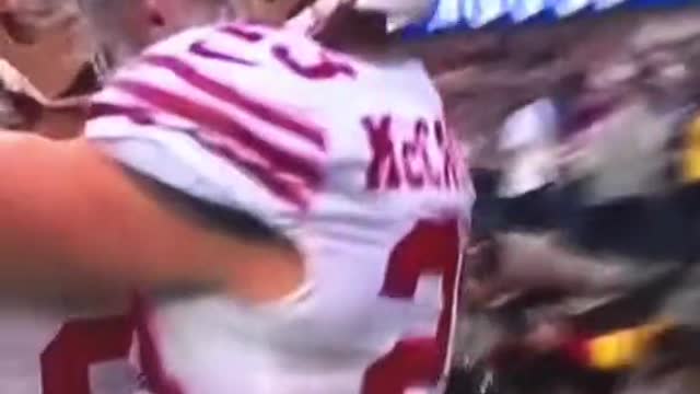 Christian McCaffrey‘s first touchdown for the San Francisco 49era
