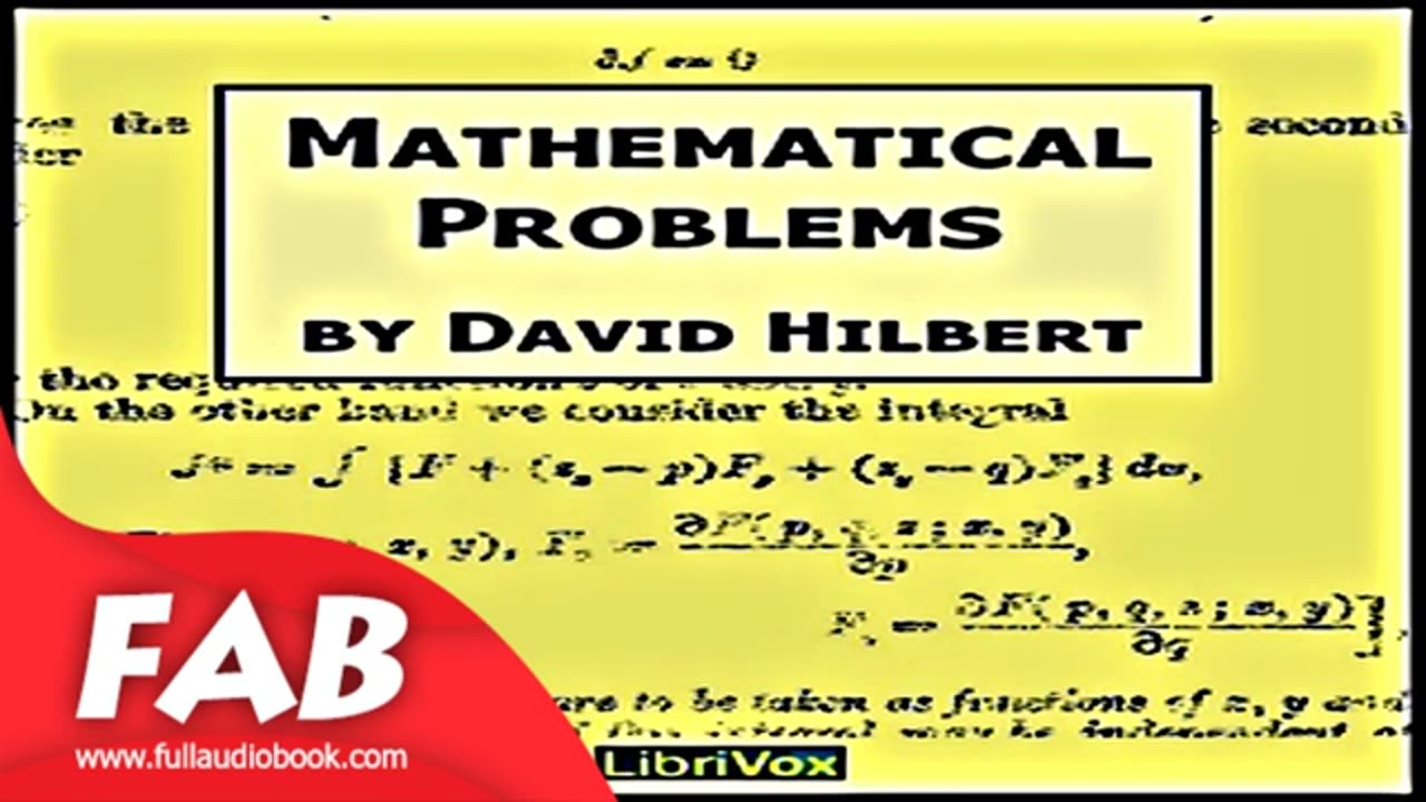 Mathematical Problems Full Audiobook by David HILBERT by Non-fiction, Science