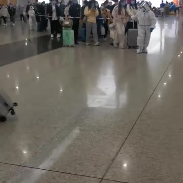 Arrivals Hall At Chinese Airport