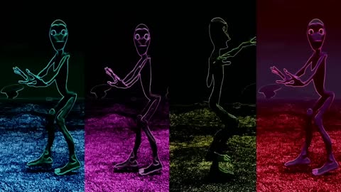 Funny alien dance