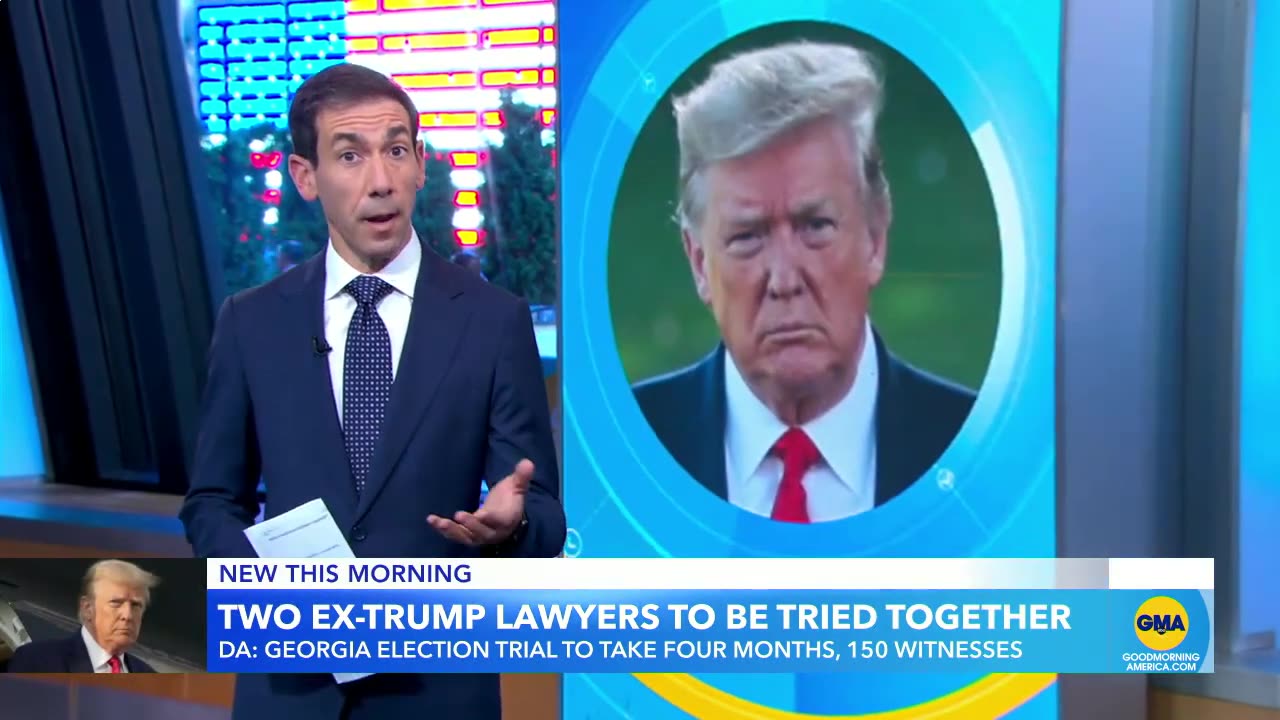 Trial dates for Trump election defendants in Georgia set for October l GMA