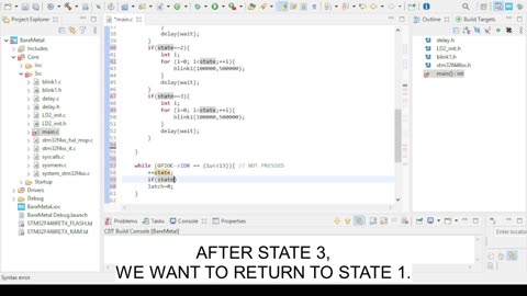 STM32 PART 7 - A STATE MACHINE (USING THE B1)