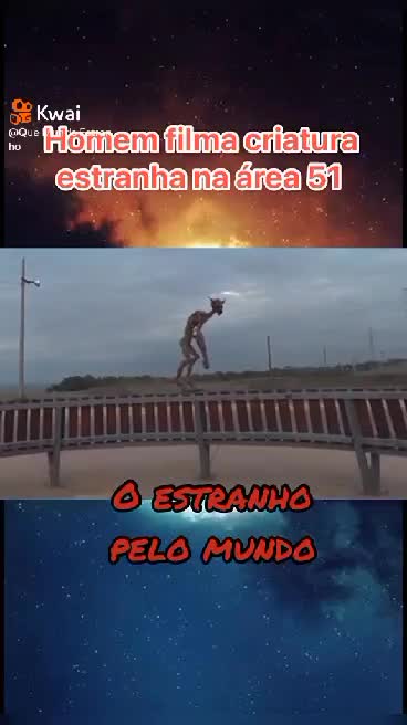 MAN FILMS STRANGE CREATURE IN AREA 51 WATCH THE VIDEO AND SHARE