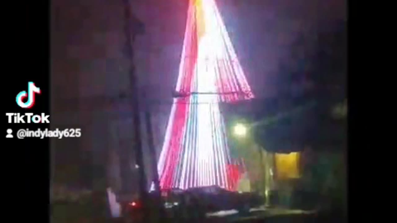 Christmas tree light show