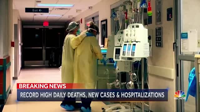 U.S. Breaks Record For Daily Covid Deaths, Hospitalizations NBC Nightly News