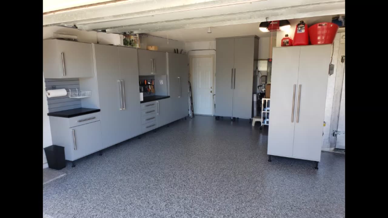 GARAGE CABINETRY & POLYUREA FLOORING #813