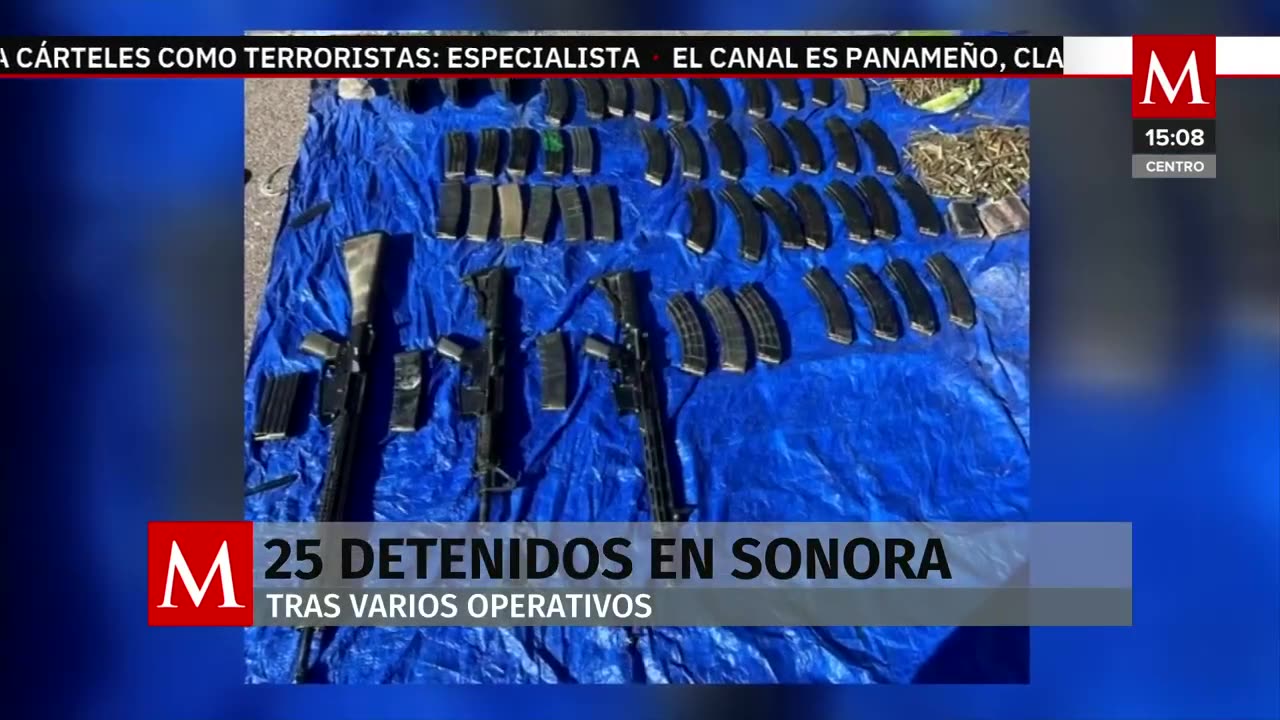 Fuerzas armadas detienen a 25 personas en Sonora