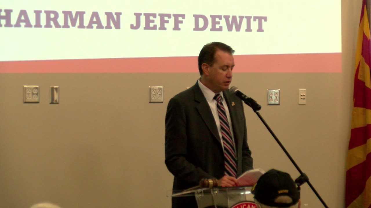 VD1-8 Arizona Senate Vacancy in LD2 speared by Jeff Dewit