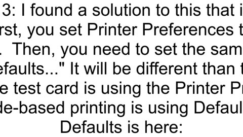 How to switch the orientation of the Card when printing