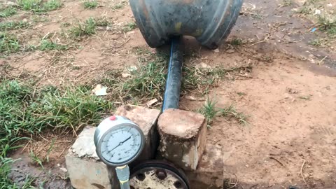 Hydro testing of HDPE PIPE