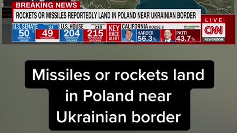 Missiles or rockets land in Poland near Ukrainian border