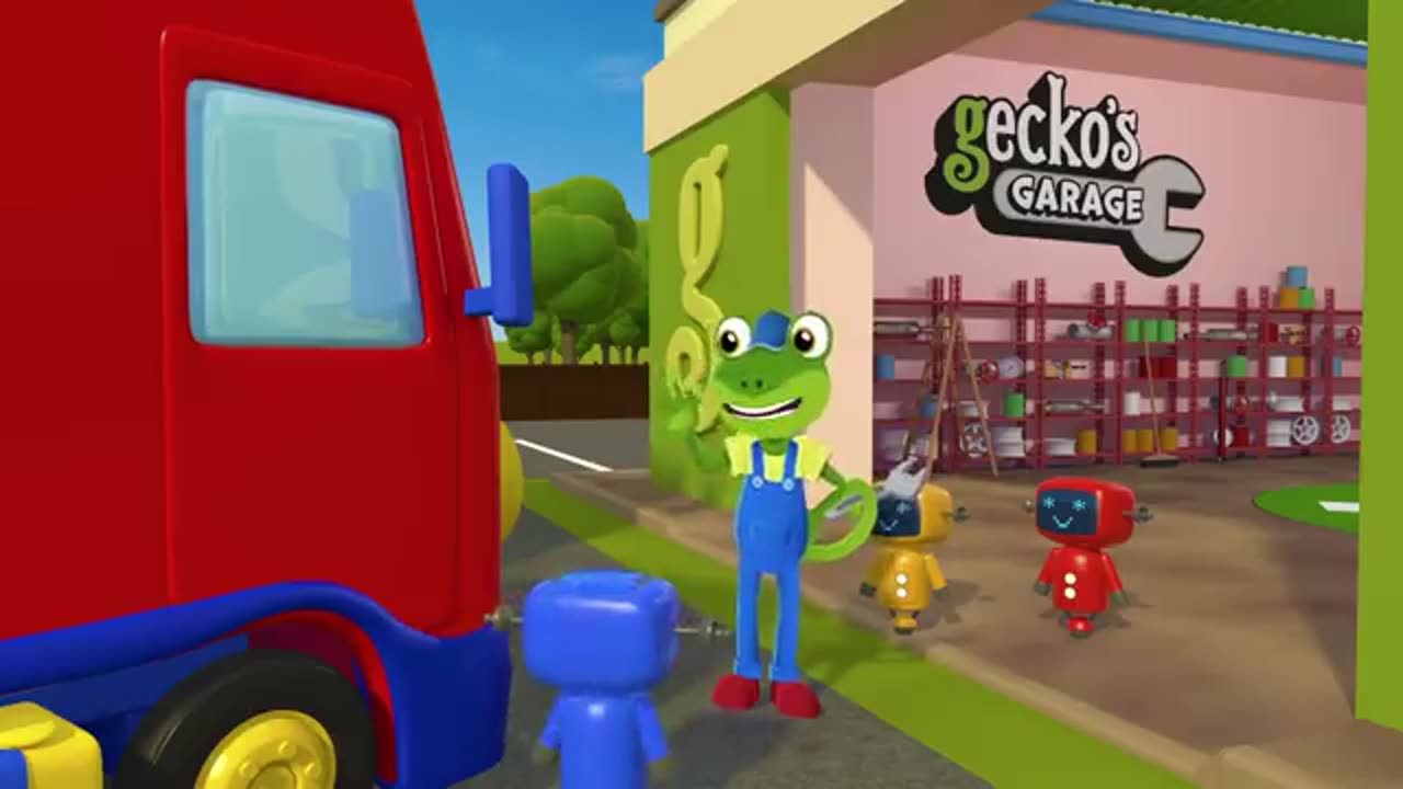 The Halloween Song with Baby Truck | Nursery Rhymes & Kids Halloween Songs | Gecko's Garage