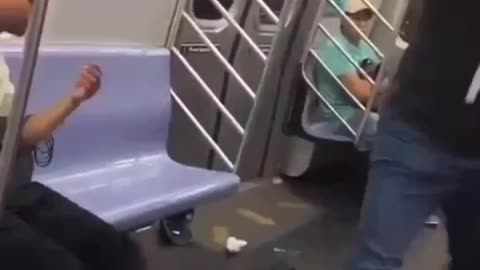 Fighting in Train.