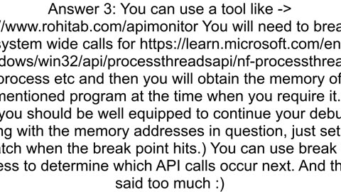 read memory of another process using address of variable