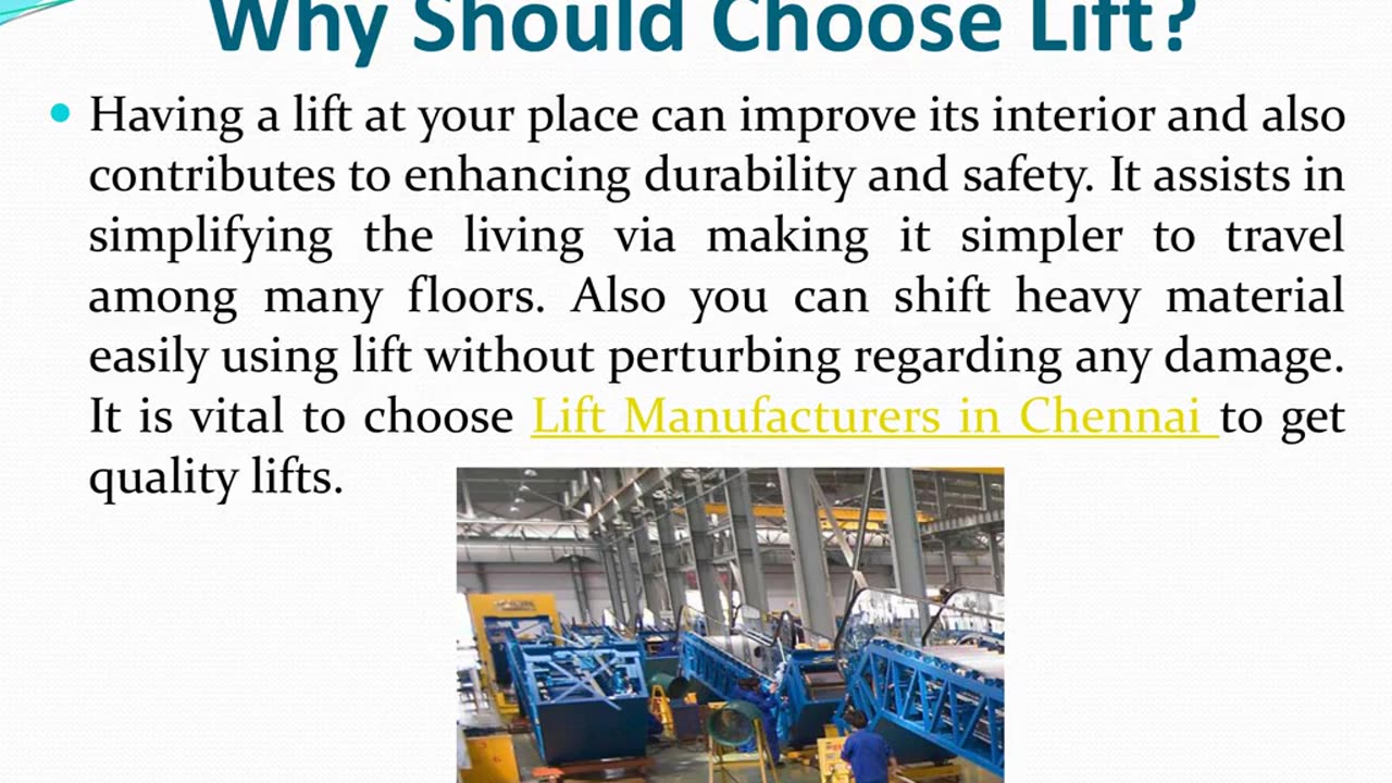 Why Choose Lift Manufacturers in Chennai