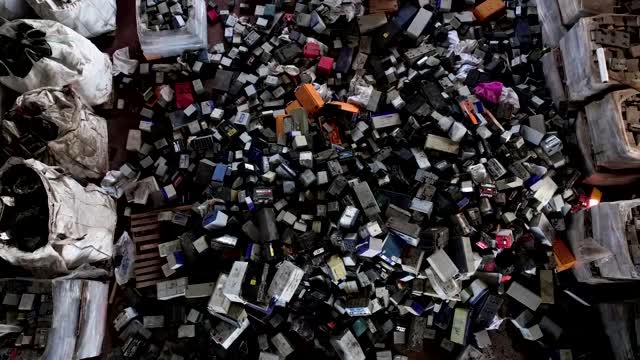 Batteries pile up in power-starved Gaza's scrapyards