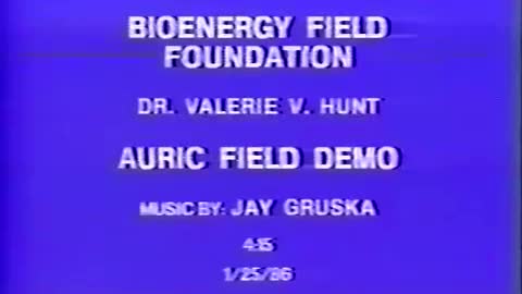 BIOENERGY DEMONSTRATION BY DR. VALERIE HUNT