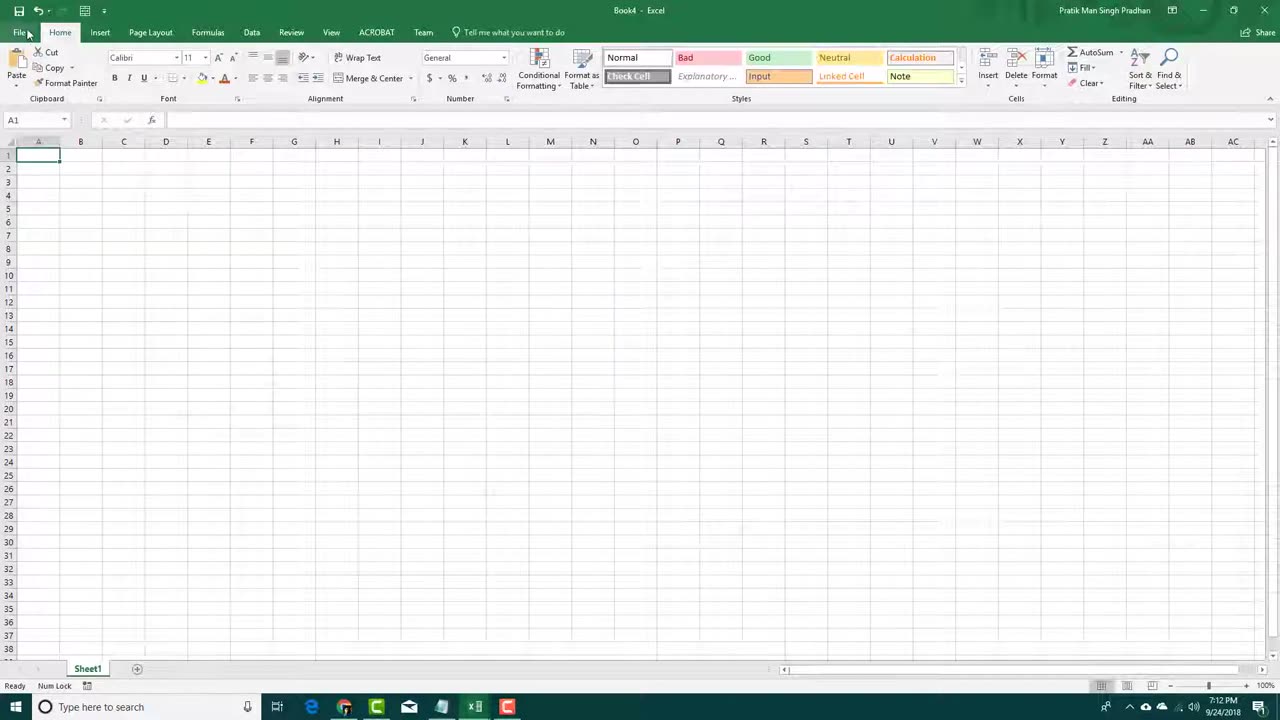 MS Excel Tutorial - Lesson 8 - Creating new workbooks