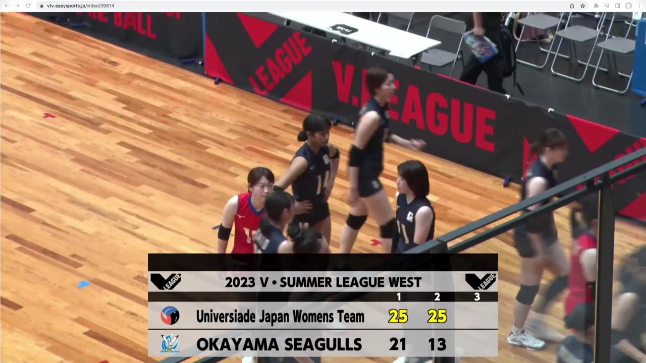 20230702 V Summer League West Competition Semi Final "Japan Universiade Team vs OKAYAMA"