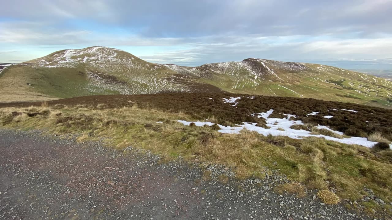 Allermuir and Castlelaw in the snow