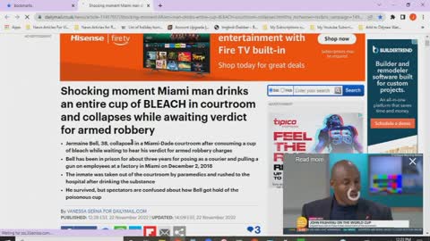 Chaos News Special Criminal Drinks Bleach Edition
