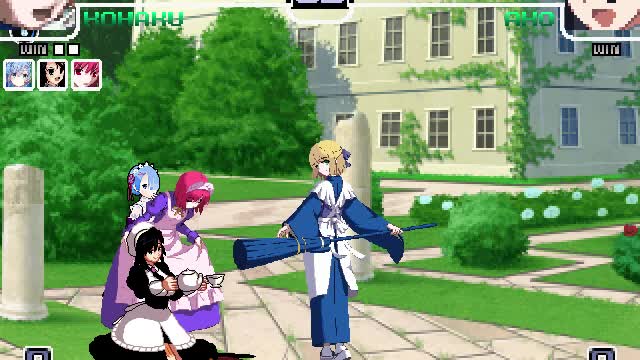 Hisui, Kohaku, Shannon, and Rem (Me) vs Ako