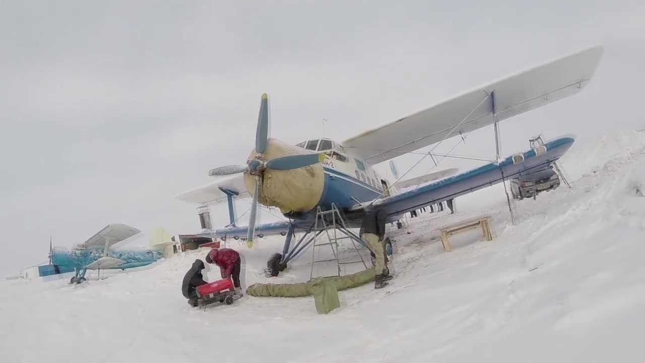 Daredevils skydive in freezing cold temperatures