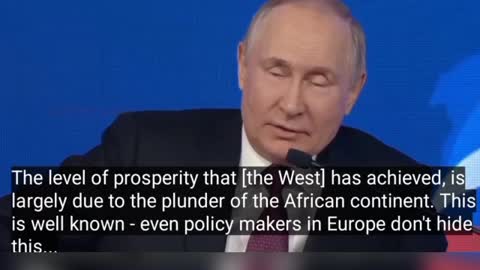 The West is rich because it plundered the planet - Putin